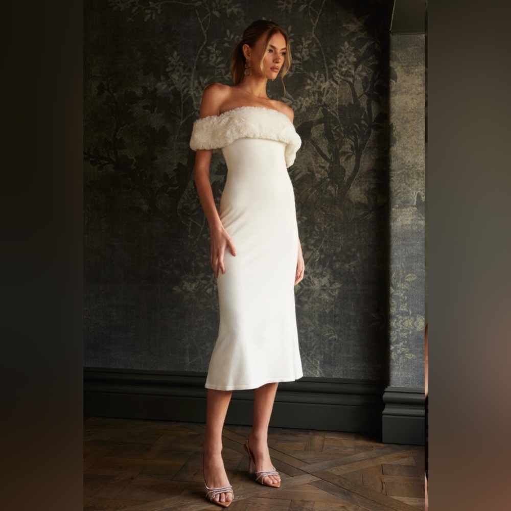 ISO Meshki Angelica Dress (Holiday 2023) in White